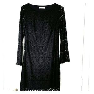 Black lace dress